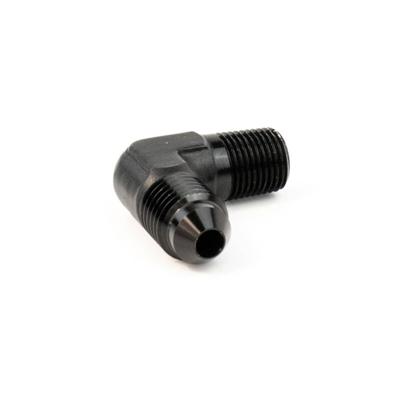 Snow Performance 1/8in NPT to 4AN Elbow Water Fitting (Black) (SNO-807-BRD)