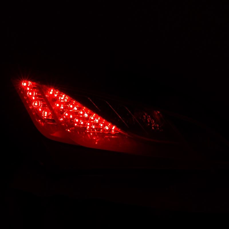 ANZO USA 2010-2013 Hyundai Genesis LED Taillights Red/Clear (321334)