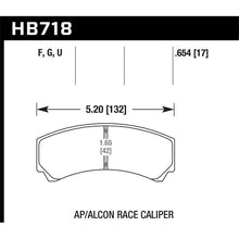 Load image into Gallery viewer, Hawk Performance HPS Disc Brake Pad (HB718F.654)