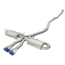 Load image into Gallery viewer, Takeda 3 IN 304 Stainless Steel Cat-Back Exhaust System w/ Blue Flame Tip (49-36621-L)