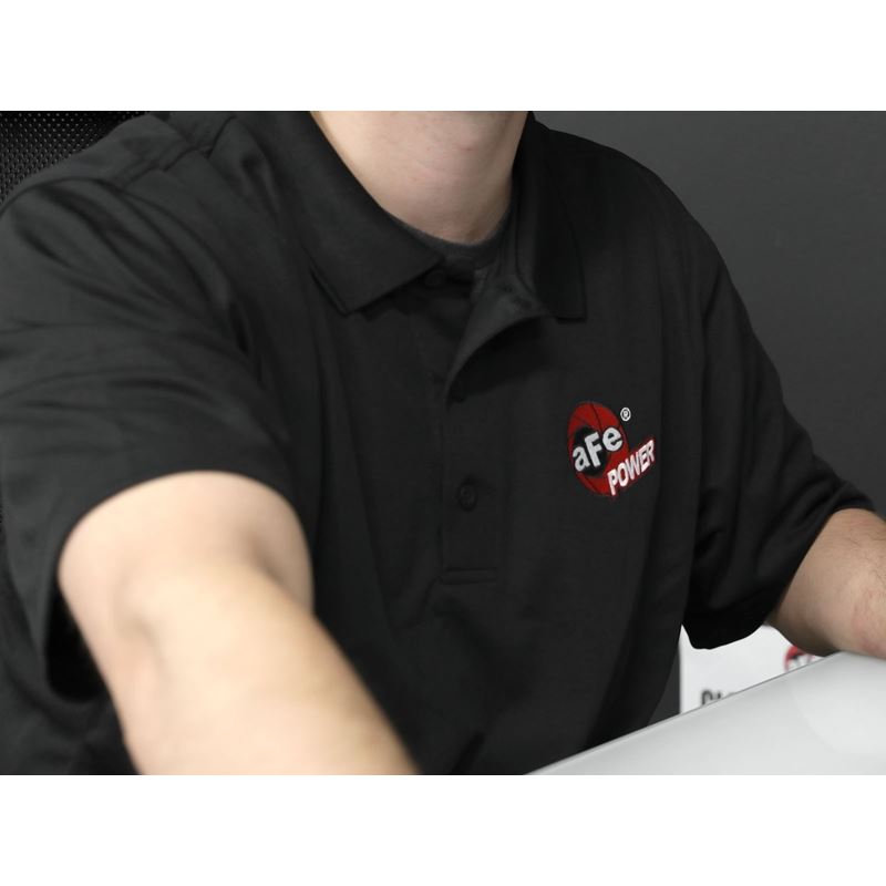 aFe POWER Short Sleeve Corporate Polo Shirt Black S (40-31242BS)