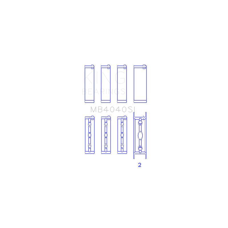 King Engine Bearings Main Bearing Set for 1994-1997 Chrysler LHS (MB4040SI)