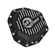 Load image into Gallery viewer, aFe Pro Series Rear Differential Cover Black w/ Machined Fins and Gear Oil (46-70352-WL)