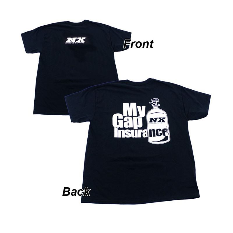 Nitrous Express LARGE BLACK NX Gap Insurance T-SHIRT (19112L)