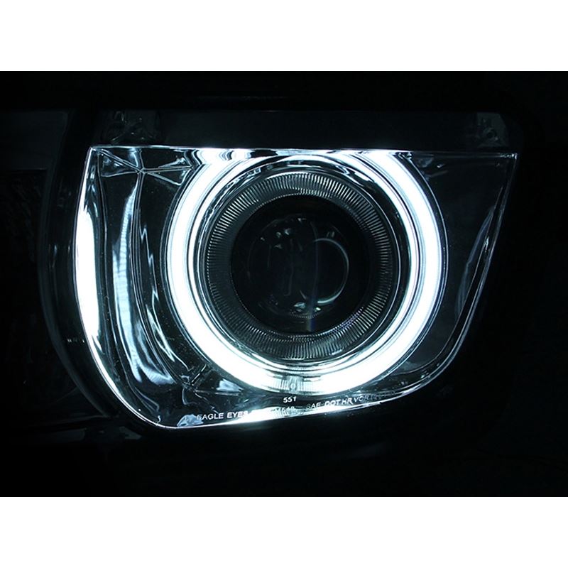 ANZO USA 2010-2013 Chevrolet Camaro Projector Headlights w/ Halo Chrome (CCFL) (121311)