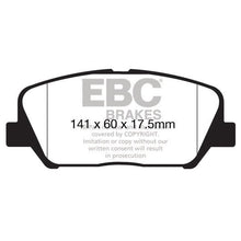 Load image into Gallery viewer, EBC Redstuff Ceramic Low Dust Brake Pads (DP32172C)