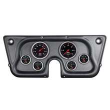 Load image into Gallery viewer, AutoMeter Designer Black 67-72 Chevy Truck C/K/K5/Suburban Dash Kit 6pc Tach/MPH/Fuel/Oil/WTMP/Volt (7032-DB)