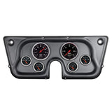 AutoMeter Designer Black 67-72 Chevy Truck C/K/K5/Suburban Dash Kit 6pc Tach/MPH/Fuel/Oil/WTMP/Volt (7032-DB)