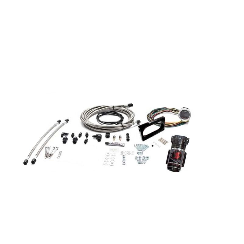 Snow Performance 05-10 Mustang Stg 2 Boost Cooler Water Inj Kit (SS Brded Line/4AN Fitting) w/o Tank (SNO-2130-BRD-T)