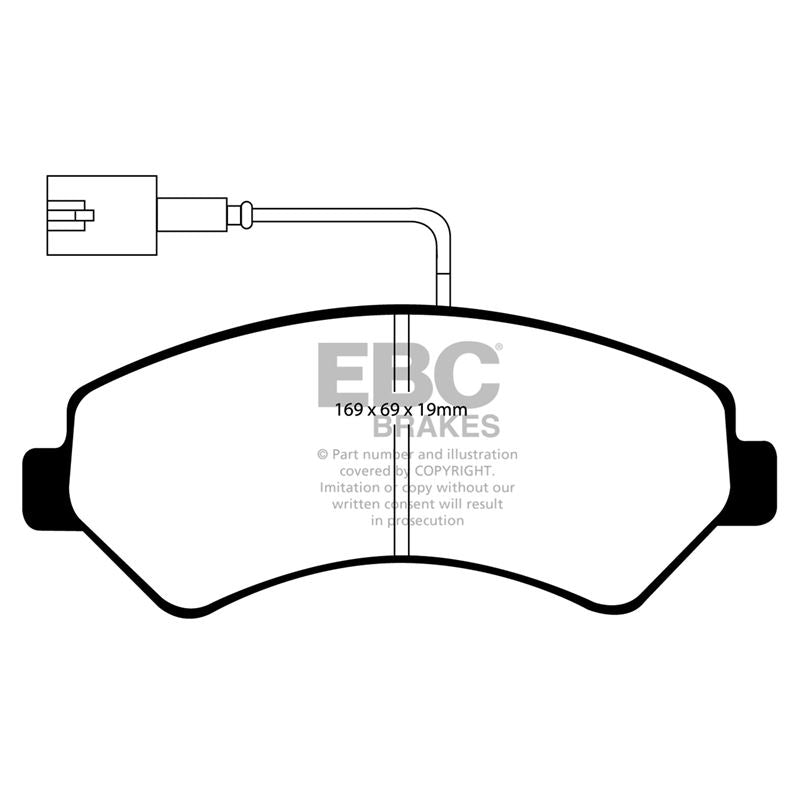 EBC Yellowstuff Street And Track Brake Pads (DP41969/2R)