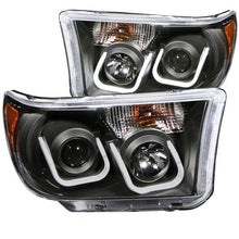 Load image into Gallery viewer, ANZO USA 2007-2013 Toyota Tundra Projector Headlights w/ U-Bar Black (111294)