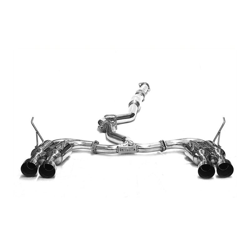 Invidia 2015+ Subaru WRX / STI Gemini/R400 Single Layer Quad Stainless Steel Tip Cat-Back Exhaust (H (HS15STIGM4SS)