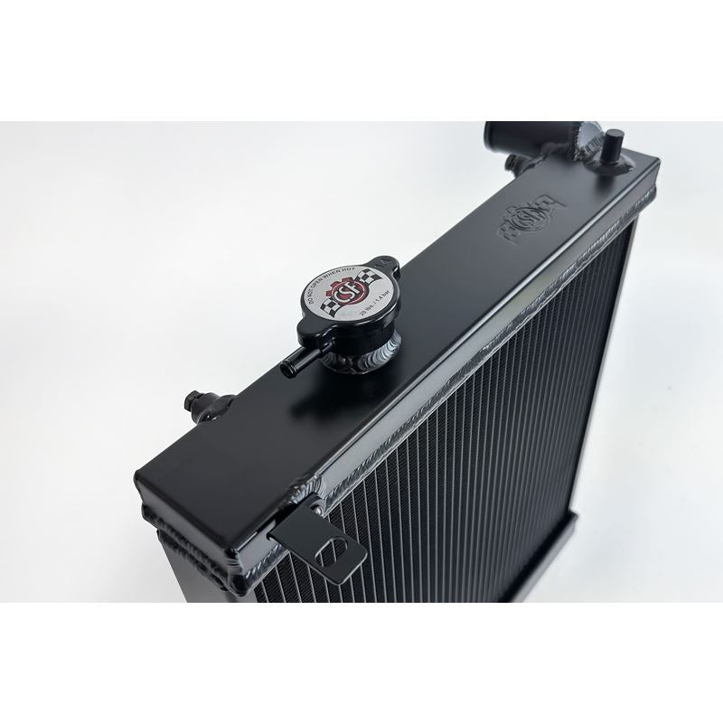 CSF Cooling - Racing & High Performance Division 1/2 Size Black Radiator for 03-07 Mitsubishi Lancer EVO 7/8/9 (7228B)