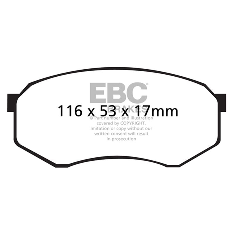 EBC Yellowstuff Street And Track Brake Pads (DP41317R)