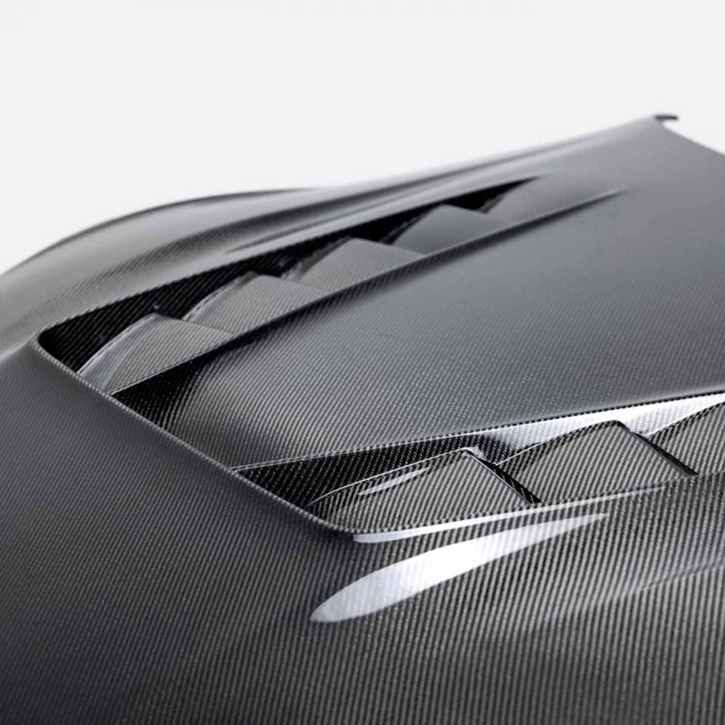 Seibon Carbon TV-STYLE DOUBLE-SIDED CARBON FIBER HOOD for 2020-2021 Toyota Supra(HD20TYSUP-TV-DS)