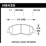 Hawk Performance HPS Brake Pads (HB435F.622)