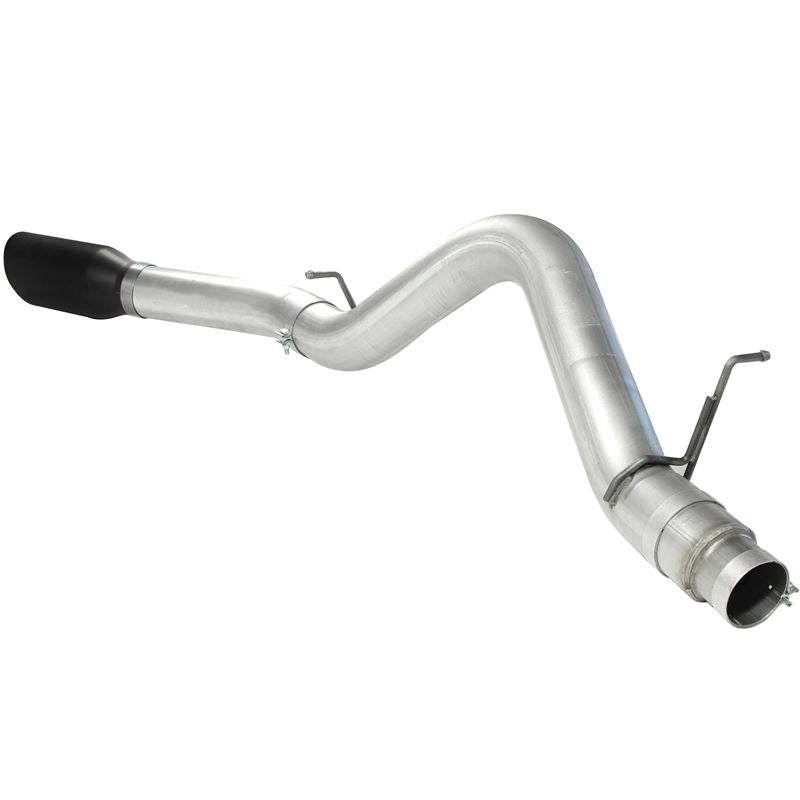 aFe ATLAS 5 IN Aluminized Steel DPF-Back Exhaust System w/Black Tip (49-04041-B)