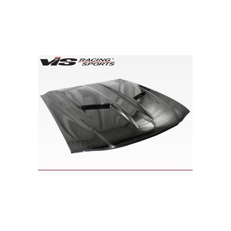 VIS Racing Stalker 2 Style Black Carbon Fiber Hood (94FDMUS2DSTK2-010C)