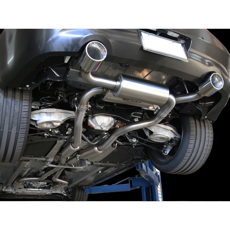 Takeda 2-1/2 IN 304 Stainless Steel Cat-Back Exhaust System w/ Polished Tips (49-36103-P)