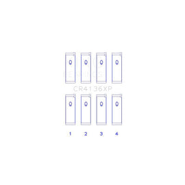 King Engine Bearings Connecting Rod Bearing Set for 1999-2002 INFINITI G20 (CR4136XP STDX)