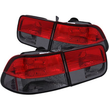 Load image into Gallery viewer, ANZO USA 1996-2000 Honda Civic Taillights Red/Smoke (221206)