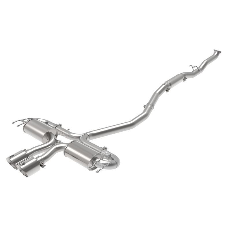 Takeda 3 IN 304 Stainless Steel Cat-Back Exhaust System w/ Polished Tips (49-36624-P)