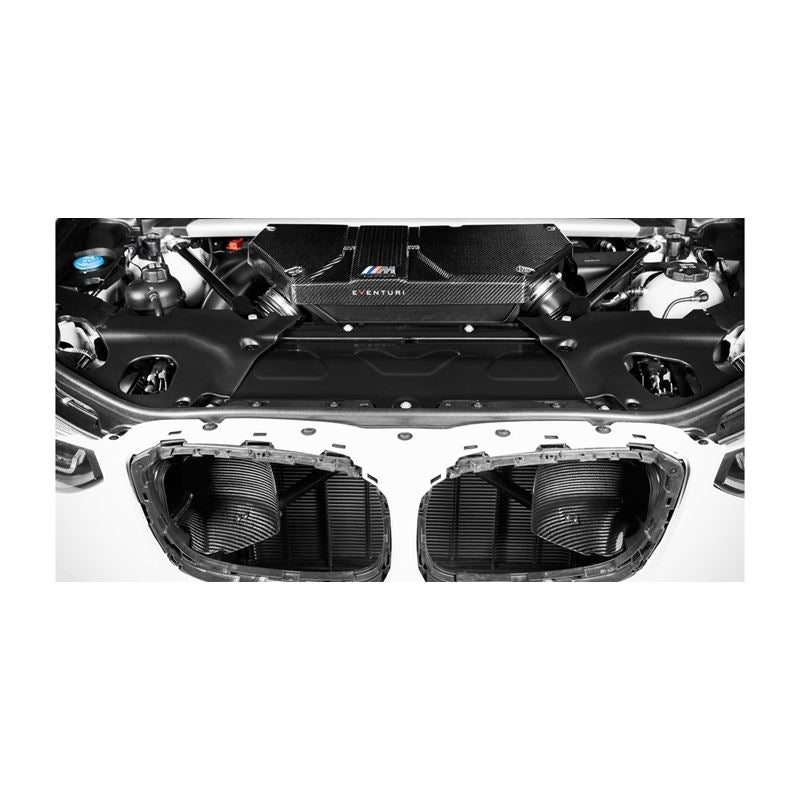 Eventuri BMW F97 X3M / F98 X4M Black Carbon Airbox lid + LCI Carbon Scoops (EVE-FX34M-LCI-INT)