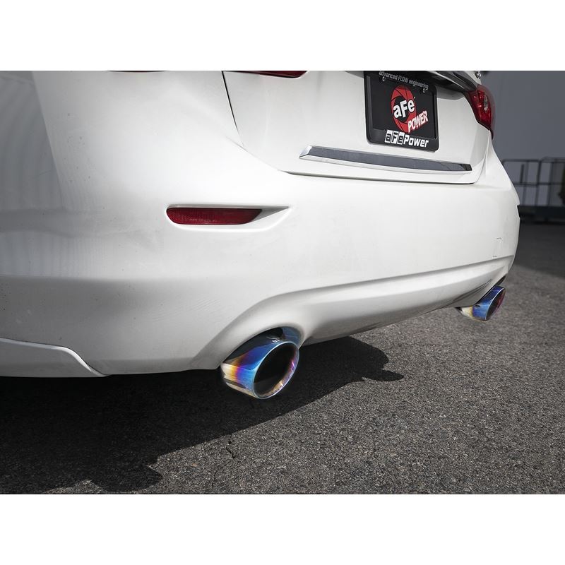 Takeda 2-1/2 IN 304 Stainless Steel Axle-Back Exhaust System w/Blue Flame Tips (49-36130NM-L)