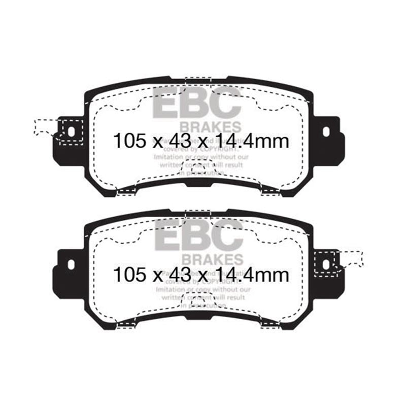 EBC Redstuff Ceramic Low Dust Brake Pads (DP32135C)