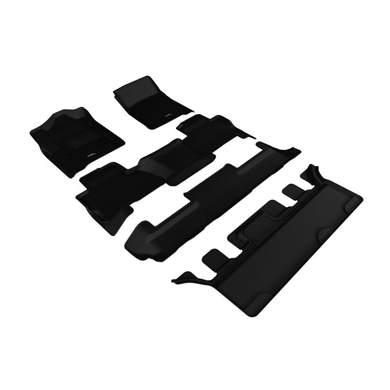 3D Maxpider KAGU Floor Mat, BLACK, 1ST ROW/2ND ROW/3RD ROW (L1GM01701509)