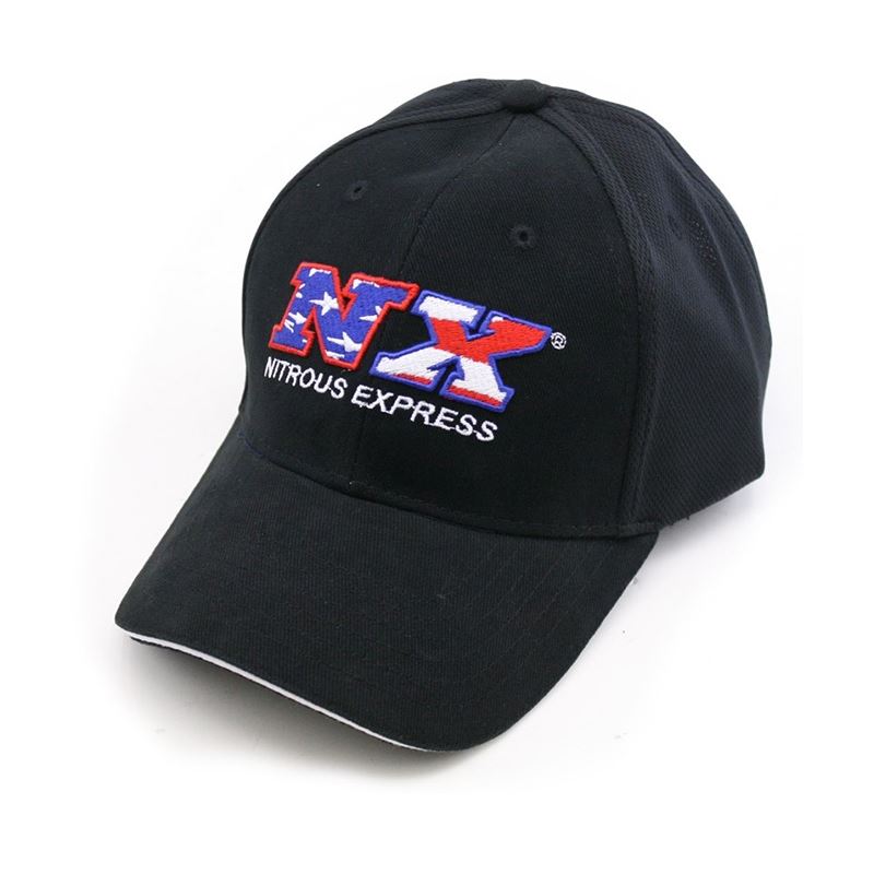 Nitrous Express BLACK HAT WITH FLAG NX LOGO (16581)