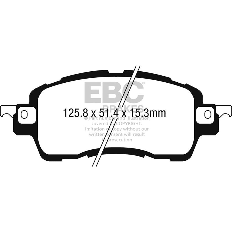 EBC Greenstuff 2000 Series Sport Brake Pads (DP22275)