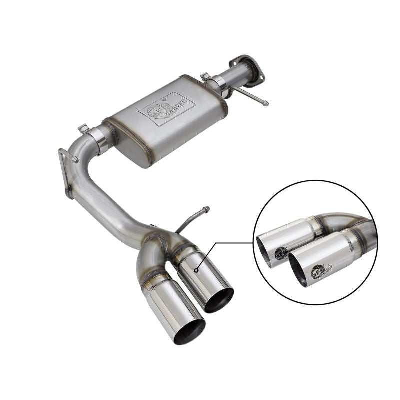 aFe MACH Force-Xp 3 IN 409 Stainless Steel Cat-Back Exhaust System w/ Polished Tip (49-44096-P)