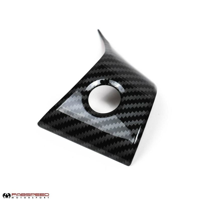 Fabspeed Tesla Model 3 Carbon Fiber Steering Wheel Covers (FS.TESLA.3.SWC)