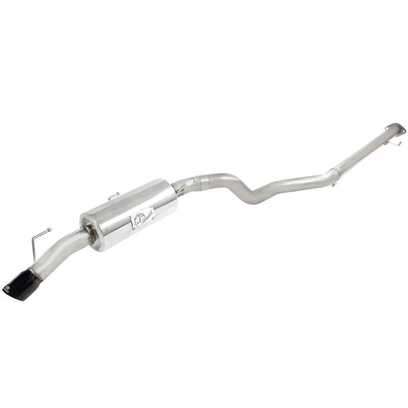 Takeda 2-1/2in 304 Stainless Steel Cat-Back Exhaust System w/Black Tip (49-36109-B)