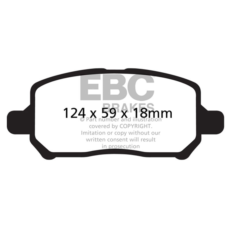 EBC Redstuff Ceramic Low Dust Brake Pads (DP31660C)