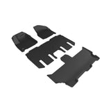 3D Maxpider KAGU Floor Mat, BLACK, 1ST ROW/2ND ROW/3RD ROW (L1CY00501509)