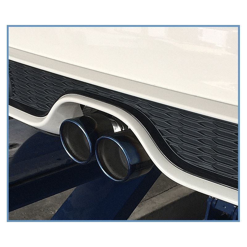 Invidia 14+ Mini Cooper S Q300 w/ Rolled Titanium Tips Cat-Back Exhaust (HS14MCSG3T)