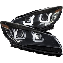 Load image into Gallery viewer, ANZO USA 2013-2015 Ford Escape Projector Headlights w/ U-Bar Black (111324)