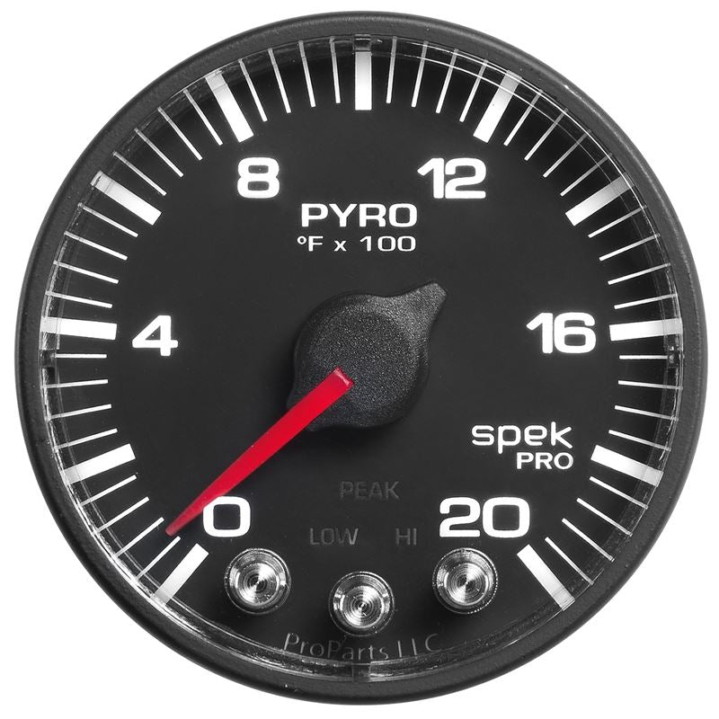 AutoMeter Spek-Pro 52.4mm 0-2000F Digital Stepper Motor Pyrometer Gauge (P310328)