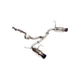 Invidia 08+ Subaru WRX/STI 4dr N1 Twin Outlet Single Layer Tip Titanium Cat-Back Exhaust ( (HS11STIGTT)