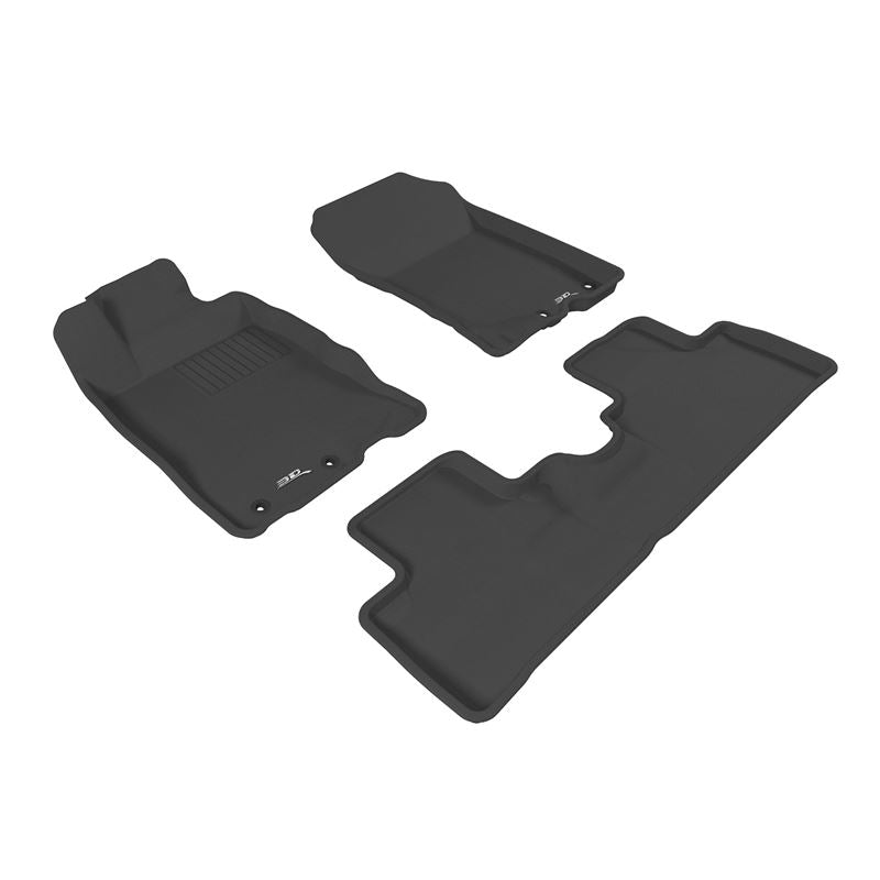 3D Maxpider KAGU Floor Mat, BLACK, 1ST ROW/2ND ROW (L1HD02301509)