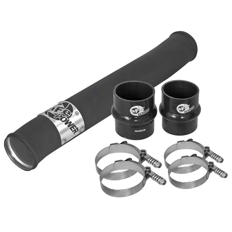 aFe BladeRunner 2-3/4 IN Aluminum Hot Charge Pipe Black (46-20088-B)