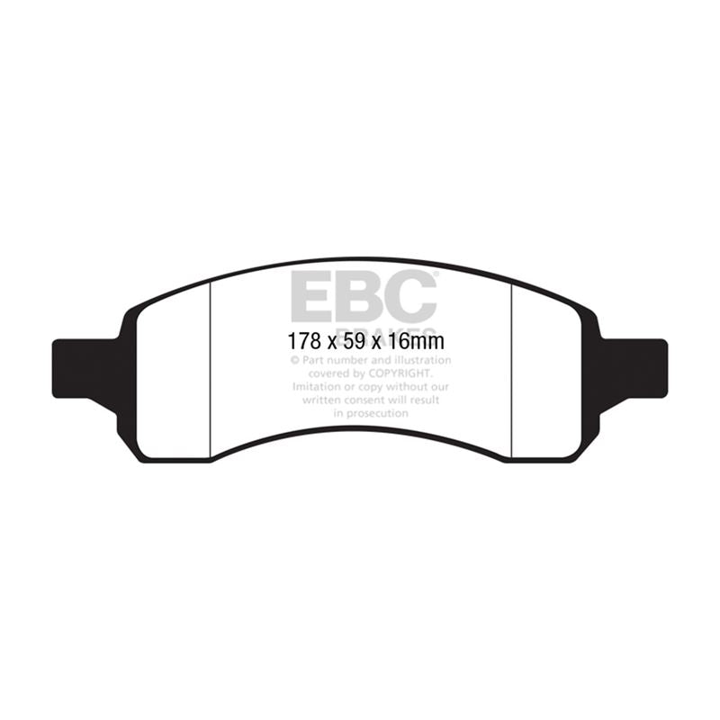 EBC Yellowstuff Street And Track Brake Pads (DP41761/2R)