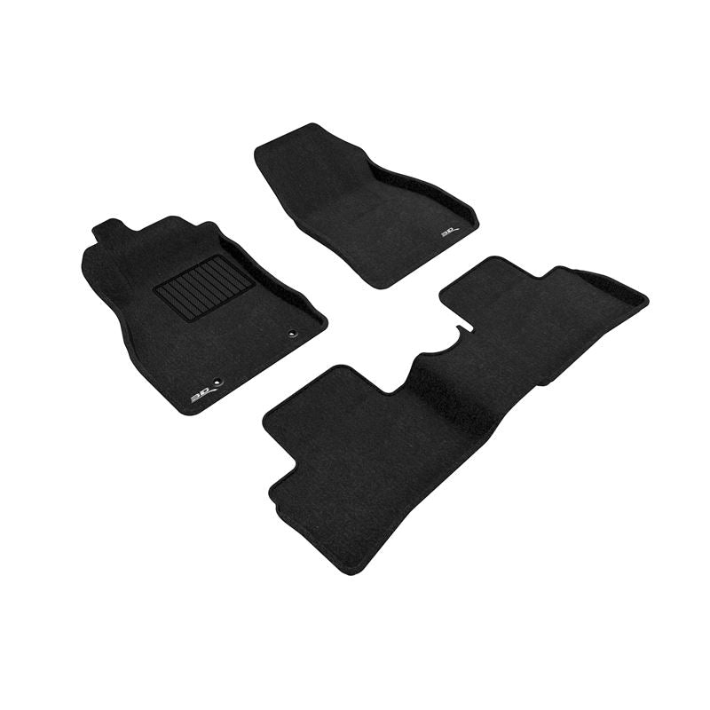 3D Maxpider ELEGANT Floor Mat, BLACK, 1ST ROW/2ND ROW (L1NS06404709)