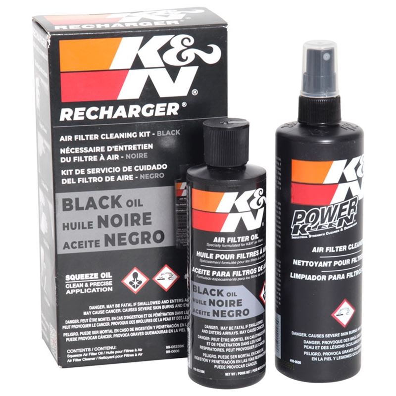 K&N Filter Care Service Kit-Squeeze Black (99-5050BK)