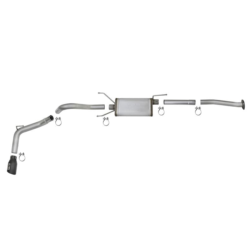 aFe MACH Force-Xp 2-1/2 in 304 Stainless Steel Cat-Back Exhaust w/Black Tips (49-46042-B)