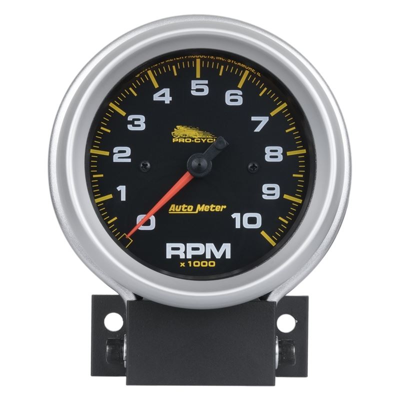 AutoMeter Pro-Cycle Gauge Tach 3 3/4in 10K Rpm 2 and 4 Cylinder Black Pro-Cycle (19202)