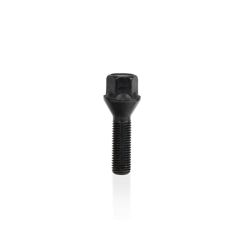 Eibach Springs Wheel Bolt M12 x 1.5 x 39mm x 17mm Hex Taper-Seat Black Finish (S1-1-12-50-39-17-B)