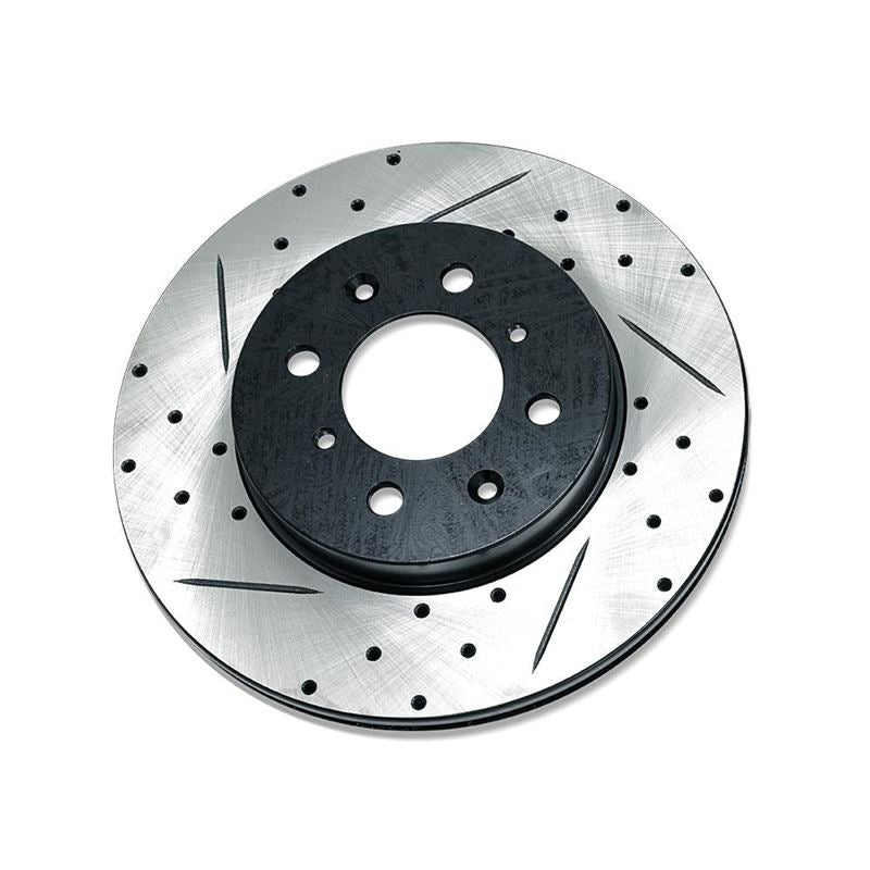 Blox Racing Slotted and Cross-drilled Rotor; left side (BXBS-10150-L)